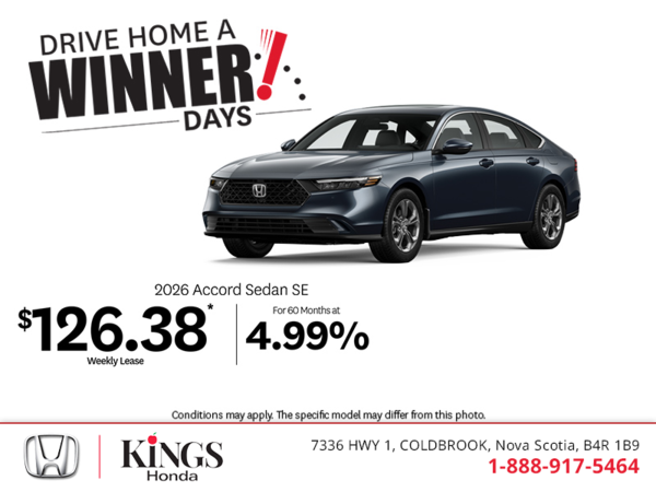 Get the 2026 Honda Accord!