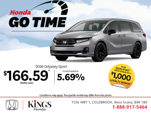Get the 2026 Honda Odyssey!