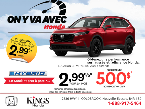 Obtenez le Honda CR-V hybride 2026 !