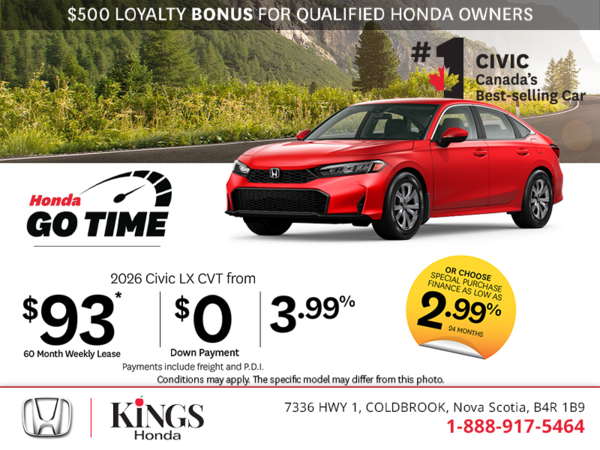 Get the 2026 Honda Civic!