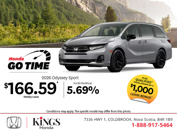 Get the 2026 Honda Odyssey!