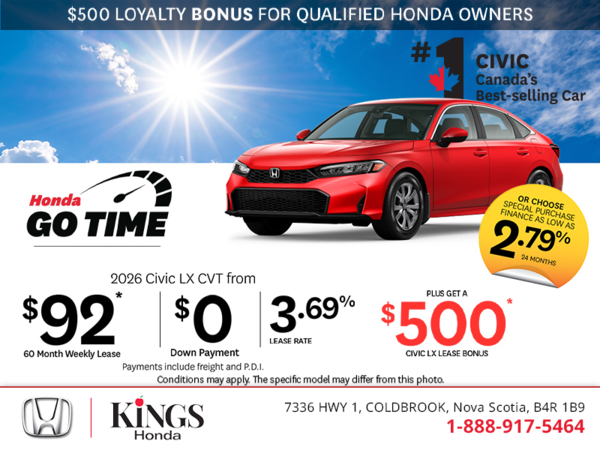 Get the 2026 Honda Civic!