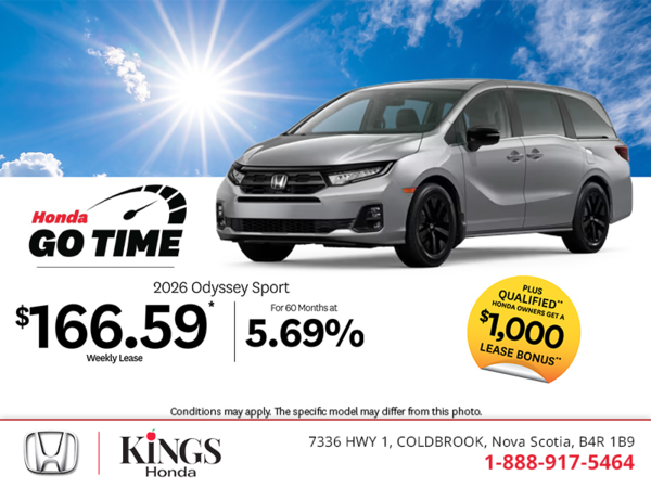 Get the 2026 Honda Odyssey!