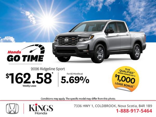 Get the 2026 Honda Ridgeline!