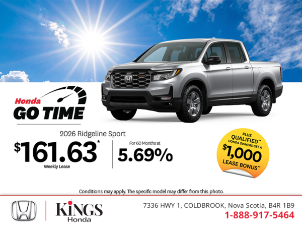 Get the 2026 Honda Ridgeline!
