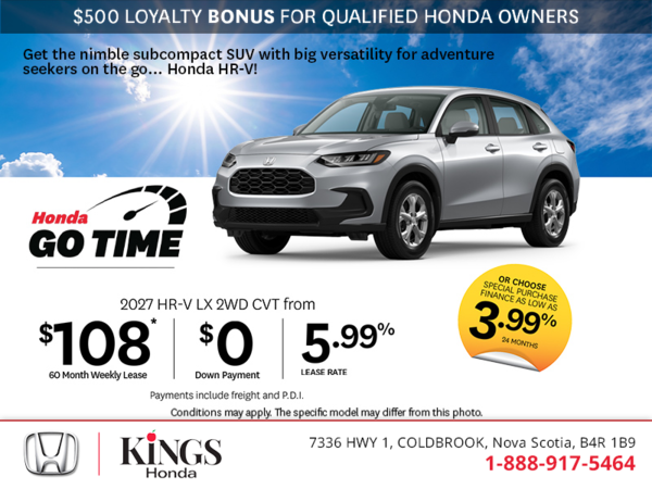 Get the 2027 Honda HR-V!