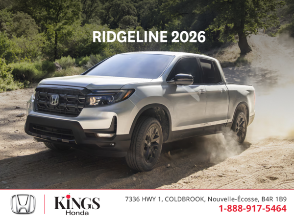 Obtenez la Honda Ridgeline 2026 !