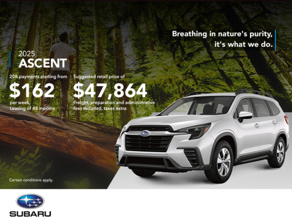 Get the 2025 Ascent today!