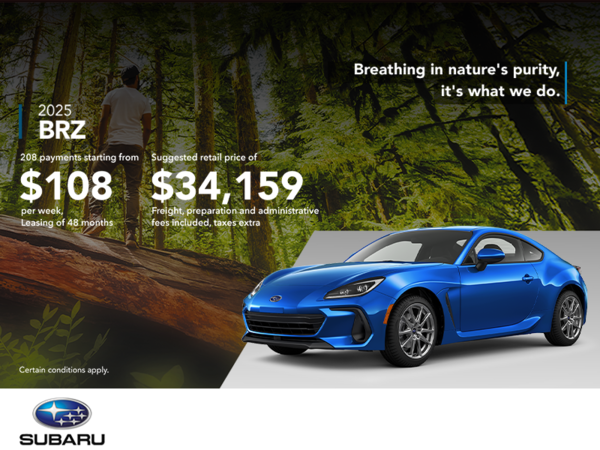 Get the 2025 BRZ today!