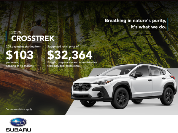 Get the 2025 Crosstrek today!
