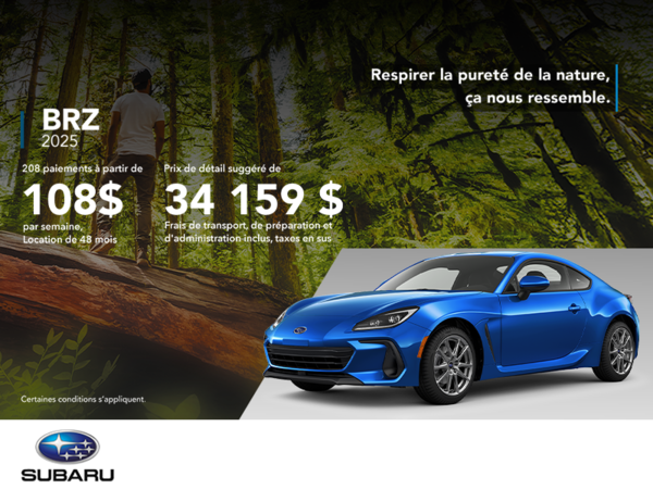 Procurez-vous la BRZ 2025!