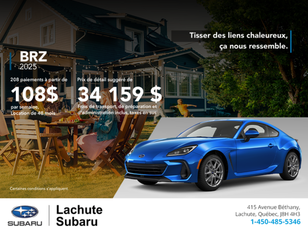Procurez-vous la BRZ 2025!