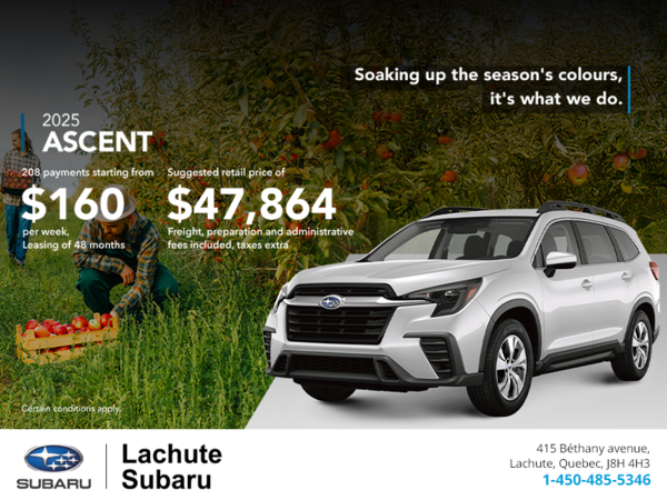 Get the 2025 Ascent today!
