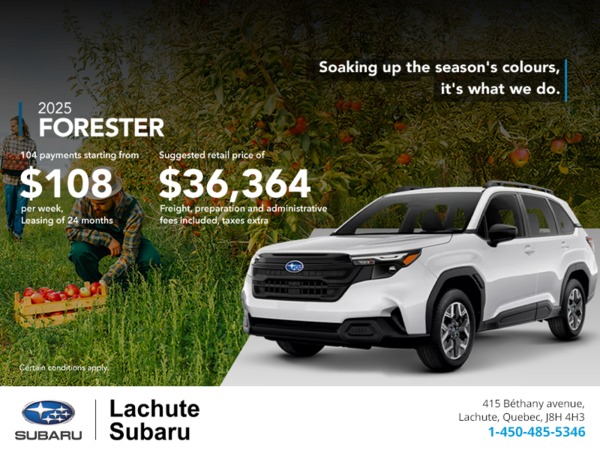 Get the 2025 Forester!