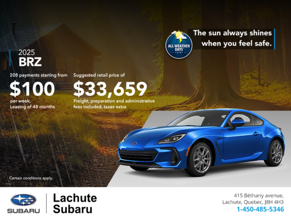 Get the 2025 BRZ today!