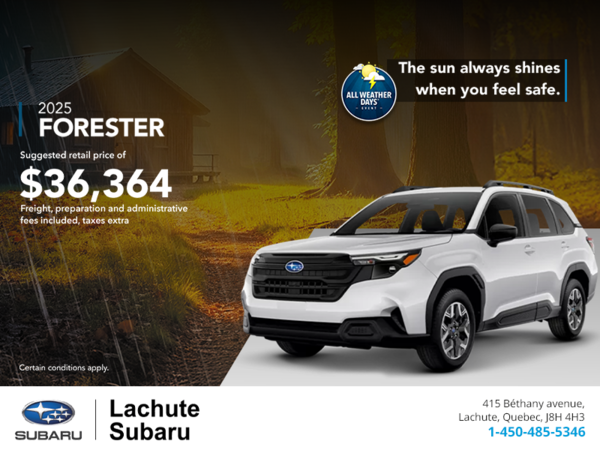Get the 2025 Forester!