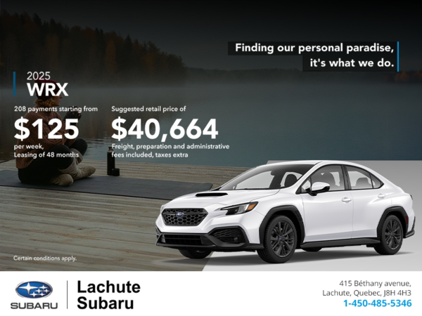 Get the 2025 WRX today!