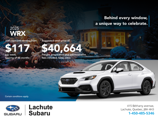 Get the 2025 WRX today!
