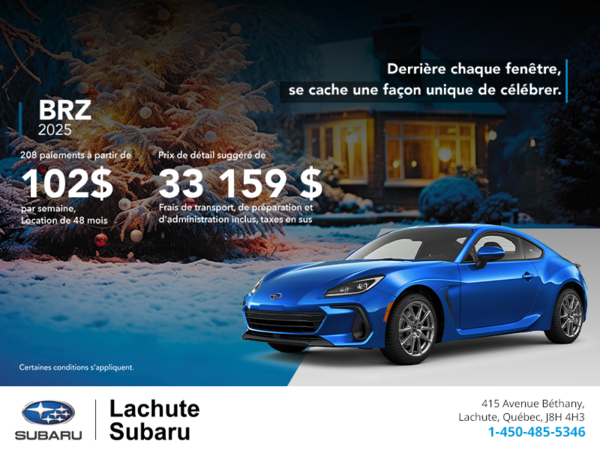 Procurez-vous la BRZ 2025!