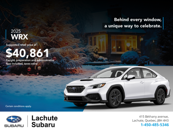 Get the 2025 WRX today!