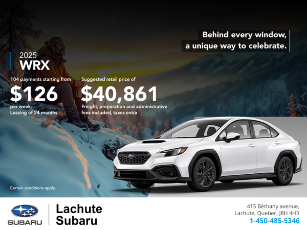 Get the 2025 WRX today!