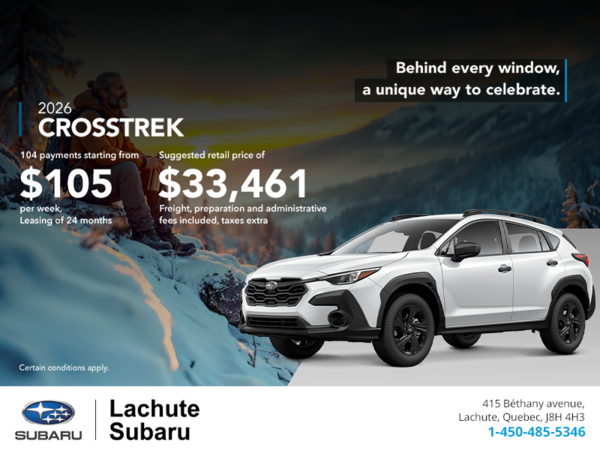 Get the 2026 Crosstrek today!