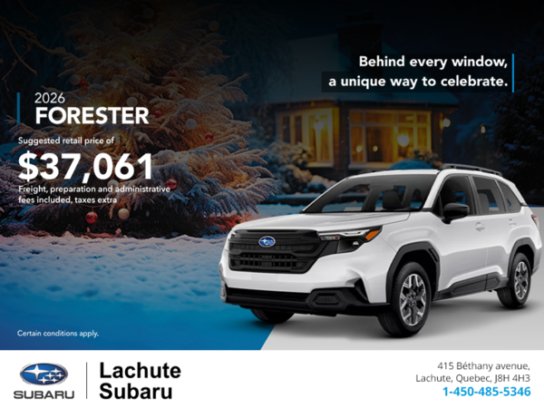 Get the 2026 Forester!