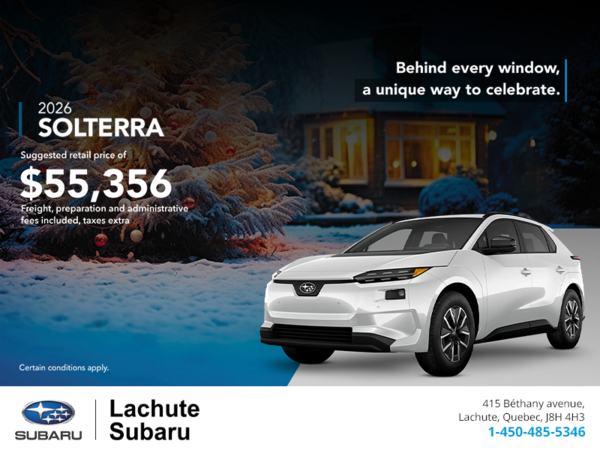 Get the 2026 Solterra today!