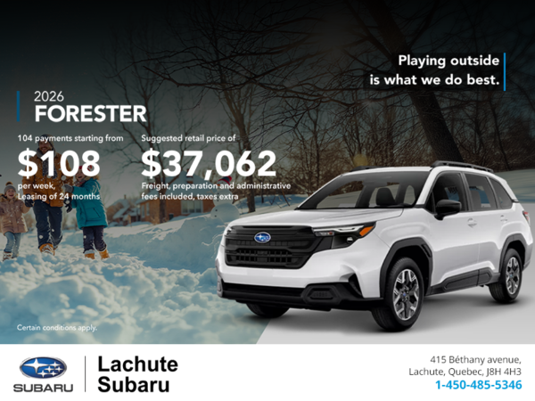 Get the 2026 Forester!