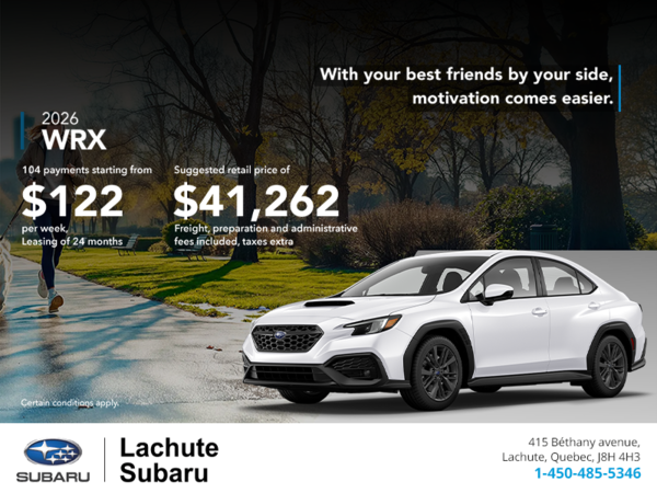Get the 2026 WRX today!