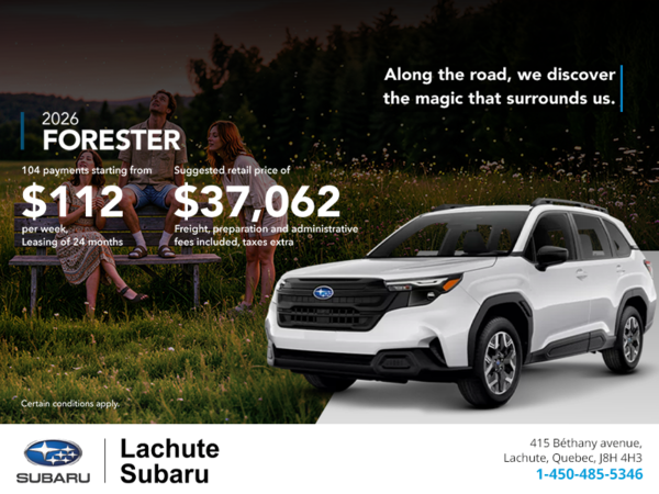 Get the 2026 Forester!