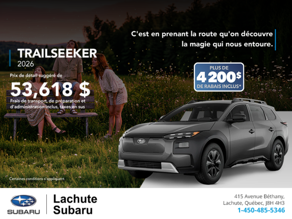 Procurez-vous le Trailseeker 2026!