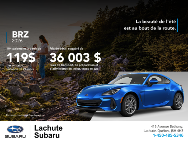 Procurez-vous la BRZ 2026!