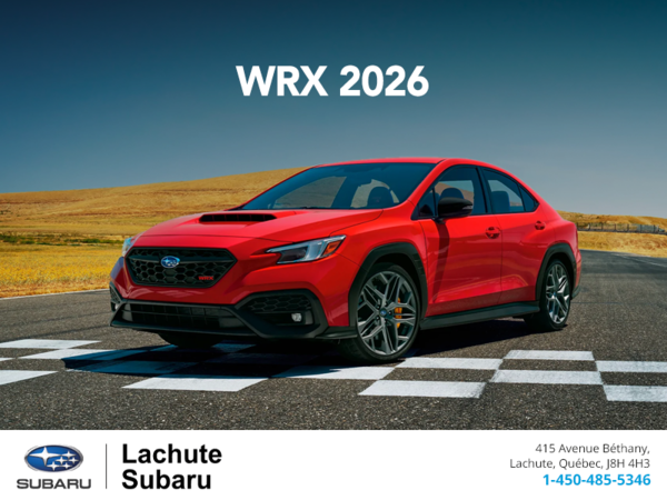 Procurez-vous la WRX 2026!