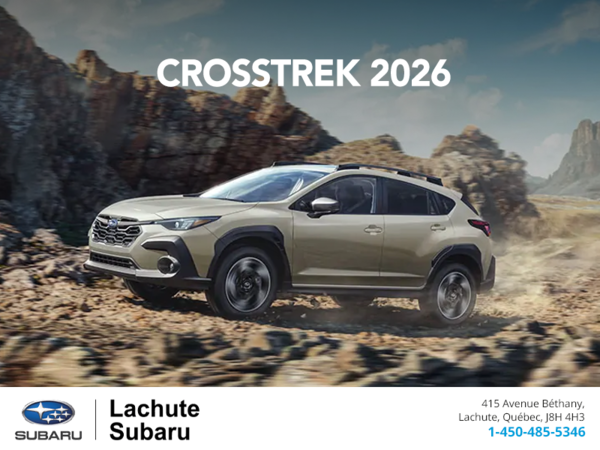 Procurez-vous le Crosstrek 2026!