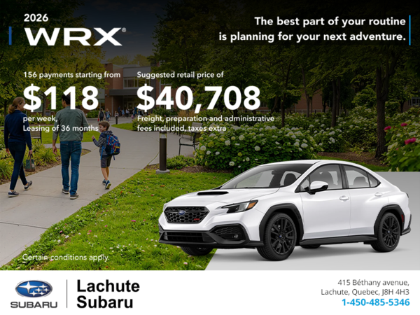 2026 Subaru WRX
