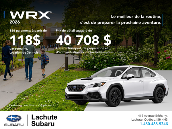 Subaru WRX 2026