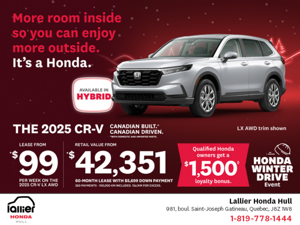 Get the 2025 Honda CR-V!