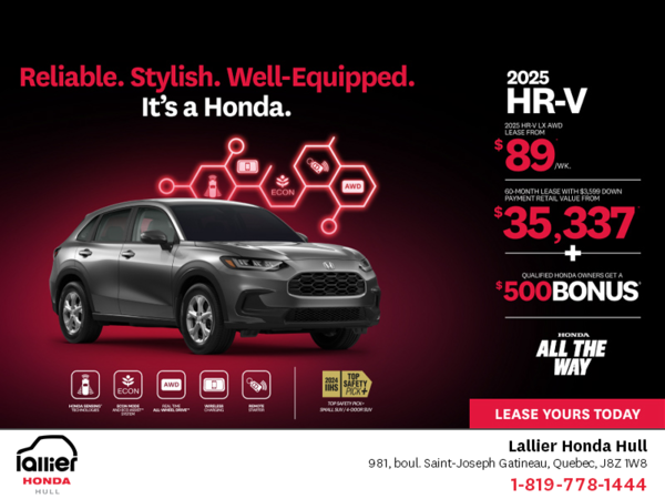 Get the 2025 Honda HR-V!