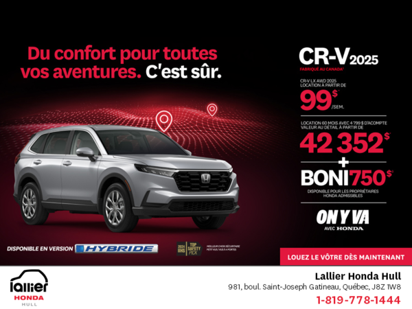 Obtenez le Honda CR-V 2025!
