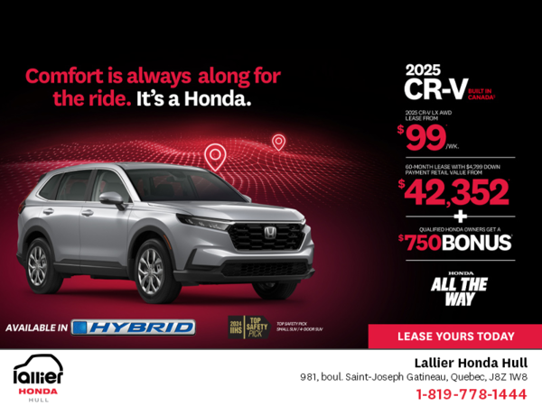 Get the 2025 Honda CR-V!