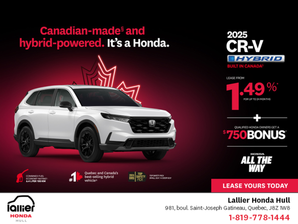Get the 2025 Honda CR-V Hybrid!