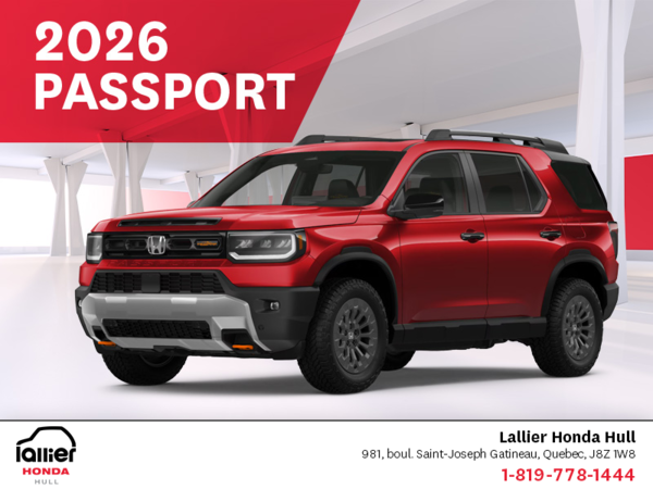 Get the 2026 Honda Passport!