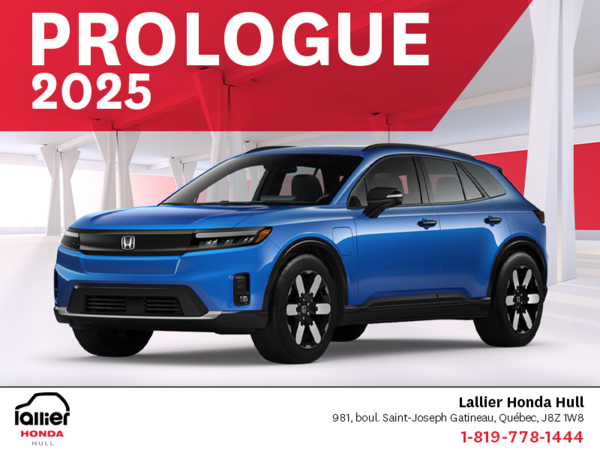Obtenez le Honda Prologue 2025 !