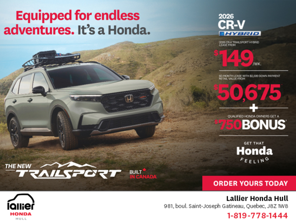 Get the 2026 Honda CR-V Hybrid!