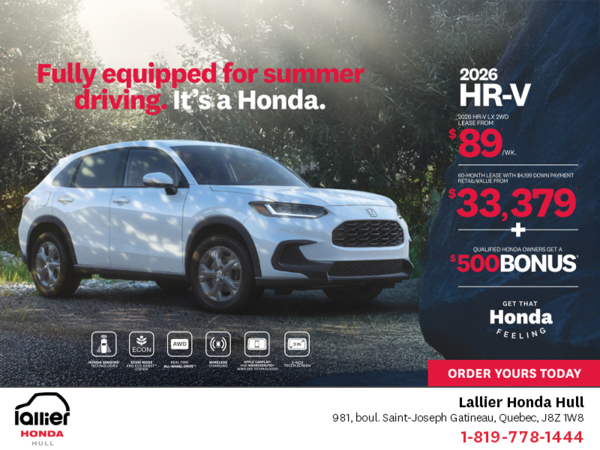 Get the 2026 Honda HR-V!