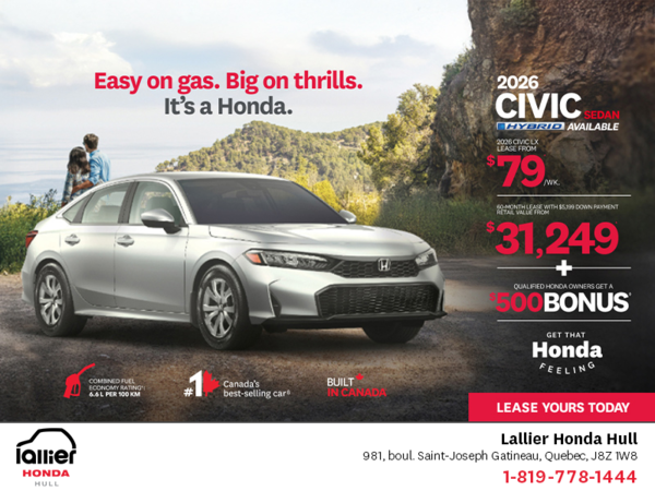 Get the 2026 Honda Civic Sedan!
