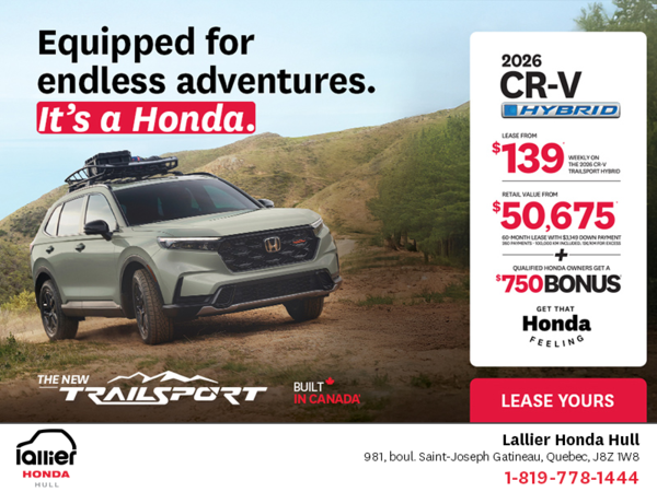 Get the 2026 Honda CR-V Hybrid!