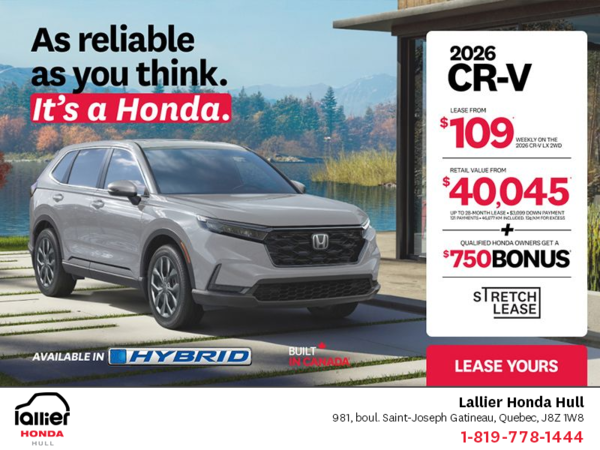 Get the 2026 Honda CR-V!