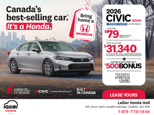 Get the 2026 Honda Civic Sedan!